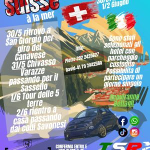 Sortie du 30/31 mai - 01/02 juin 2026 en Italie