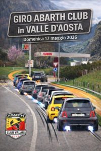 Giro Abarth Club in Valle d&rsquo;Aosta – 17.05.2026
